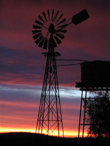  - “Sunset Windmill”